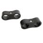 RUSSELL RUS654303 6an Hose Separator - 2pk Black Anodized