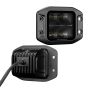 Go Rhino 750400321FCF Xplor Blackout Series Cube LED Flood Light Kit (Flush Mount) 3x3 - Blk (Pair)