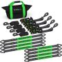 Rhino USA TD-VS2INKIT-SNAP Heavy Duty Vehicle Tie Down Kit (Snap Hook)