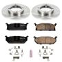 PowerStop KOE4811 OE Stock Replacement Low-Dust Ceramic Brake Pad and Rotor Kit