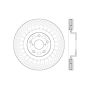 StopTech 12-15 Lexus IS350 Cross Drilled Right Front Rotor