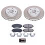 PowerStop SC228 Semi-Coated Rotor and Low-Dust Ceramic Brake Pad Kit