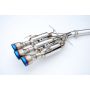 Invidia HS17CS27GM3ST 17+ Honda Civic SI Coupe Gemini Triple Titanium Tip Cat-back Exhaust