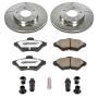 PowerStop K1325-26 Z26 Street Performance Ceramic Brake Pad and Drilled & Slotted Rotor Kit
