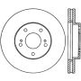 Stoptech 128.42050L Drilled Sport Brake Rotor
