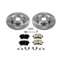 PowerStop KOE6139 OE Stock Replacement Low-Dust Ceramic Brake Pad and Rotor Kit