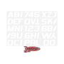 Hardline WHI700EC Boat Lettering Registration Kit 3 in. - 700 Solid White