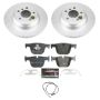 PowerStop ESK6667 Genuine Geomet Coated Rotors, ECE-R90 Brake Pads + Hardware Kit