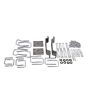 Hellwig 11-22 Ford F-250 SD Hardware Kit for Load Pro Multi Leaf 2500lb/3500lb Helper Springs