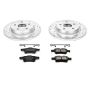 PowerStop K5309 Z23 Daily Driver Carbon-Fiber Ceramic Brake Pad and Drilled & Slotted Rotor Kit