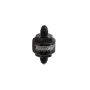 Turbosmart Billet Turbo Oil Feed Filter w/ 44 Micron Pleated Disc AN-3 Male Inlet - Black