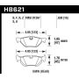 Hawk Performance HB621F.638 HPS Disc Brake Pad