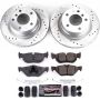 PowerStop K5687 Z23 Daily Driver Carbon-Fiber Ceramic Brake Pad and Drilled & Slotted Rotor Kit