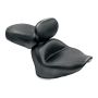Mustang Motorcycle 79477 Mustang 07-17 Yamaha V-Star 1300, 1300 Tourer Wide Touring 2PC Seat w/Driver Backrest - Black