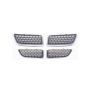 GRILLE ASSY (4 PC) MAT BLK W/ CHR MLDG STRATUS 04-06