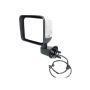 LT MIRROR OUTSIDE REAR VIEW POWER; HEATED; NON-FOLDING; CHROME JEEP WRANGLER 15-17