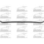 FRT IMPACT STRIP 1PC BLK W/ CHR STRIP / C/K P/U 88-02; BLAZER/TAHOE/ YUKON 92-00; SUBURBAN 92-99