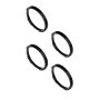 KC HiLiTES 30581 KC Bezel Ring KC FLEX ERA BAR Black 4PC
