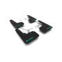 Rally Armor MF26-UR-BLK/TL-X Black Mud Flap/Altered Font Teal Logo