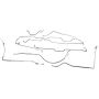 OMIX 16737.37 Full Brake Line Set 77-80 Jeep CJ5