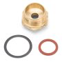 Edelbrock Fuel Bowl Inverted Flare Fitting Straight Male 7/8In-20 w/ Inverted 5/8In-18 Female Flare