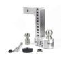 Weigh Safe WS10-2.5-KA 10in Drop Hitch w/Built-in Scale & 2.5in Shank (10K/18.5K GTWR) w/WS05 - Aluminum