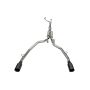 Corsa 21-22 Dodge Ram TRX Crew Cab Xtreme Catback Exhaust Dual Rear Black Tip
