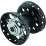 Bikers Choice 490659 36-66 Big Twin Black Star Hub With Cone Style Bearing