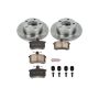 PowerStop KOE514 OE Stock Replacement Low-Dust Ceramic Brake Pad and Rotor Kit
