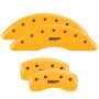 MGP 41003SMGPYL 4 Caliper Covers Engraved Front & Rear  Yellow finish black ch