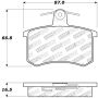 Stoptech 309.02280 Performance 96-2/97 Audi A4 / 96-01 A4 Quattro / 95-98 A6 Rear Brake Pads