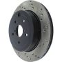 Stoptech 128.47030CL 08-17 Subaru WRX Cryo Drilled Sport Left Rear Rotor