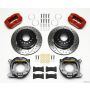 Wilwood 140-11827-DR Dynapro Low-Profile 11.00in P-Brake Kit Drill-Red Impala 59-64 / Corvette 57-62