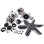 JONES RACING PRODUCTS JRP2441-AR-68-EMP Drive Kit HTD SBC Crate P/S W/P & Alt w/Fan