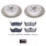 PowerStop SC2221 Semi-Coated Rotor and Low-Dust Ceramic Brake Pad Kit