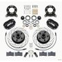 Wilwood 140-13477-D Forged Dynalite-M Front Kit 11.30in 1 PC Rotor&Hub-Drill 70-73 Mustang Disc & Drum Spindle