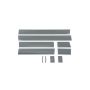 Putco 9751208BP 07-13 GMC Sierra Reg Cab 8ft Long Box - 6in Wide - 10pcs Black Platinum Rocker Panels