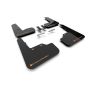 Rally Armor MF92-UR-BLK/OR Black Mud Flap/Orange Logo