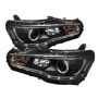 SPYDER 5042231 Projector Headlights - LED Halo - DRL - Black