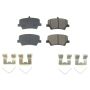PowerStop 17-2136 PowerStop - Z17 Low-Dust Ceramic Brake Pads with Hardware