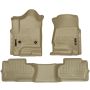 Husky Liners 14 Chevrolet Silverado/GMC Sierra Dbl Cab WeatherBeater Tan Front&2nd Seat Floor Liners