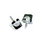 Kentrol 76-95 Jeep CJ/Wrangler YJ Windshield Knobs Pair - Polished Silver