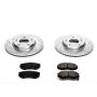 PowerStop K165 Z23 Daily Driver Carbon-Fiber Ceramic Brake Pad and Drilled & Slotted Rotor Kit