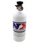 Nitrous Express 11101 10 LB BOTTLE W/ LIGHTNING 500 VALVE (6.89 DIA. X 20.19 TALL) W/ GAUGE