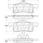Stoptech 309.09350 Sport Brake Pads w/Shims and Hardware - Front
