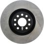 Stoptech 126.33112SR Power Slot 09 VW CC (Passat CC) / 06-09 Passat Front Right Slotted Rotor