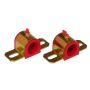 Prothane Universal Greasable Sway Bar Bushings - 1 1/4in - Type B Bracket - Red