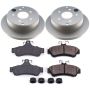 PowerStop CRK2935 Genuine Geomet Coated Rotor and Low-Dust Ceramic Brake Pad Kit