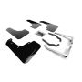 Rally Armor MF46-LTUR-BLK/SIL 18-23 Subaru Crosstrek Black UR Mud Flap w/Silver Logo