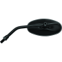 BikeMaster 600805 Adjustable Oval Mirror 10mm - Each - Black